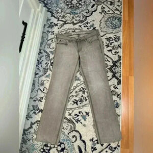 Madewell Womens Gray Rail Straight Leg Tapered Jeans Tag Size 30x34